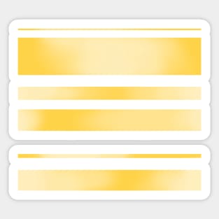 Yellow Watercolour Stripes Sticker